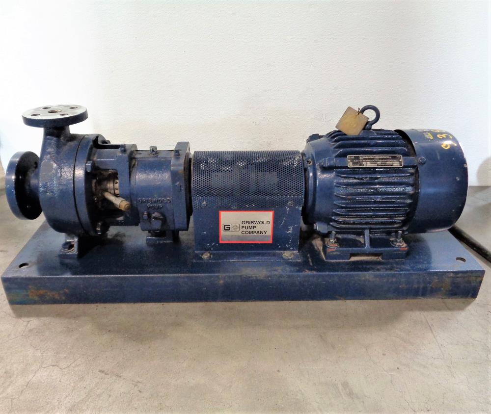 Griswold 811S Centrifugal SS Pump 1.5" x 1" w/ 5HP Exp. Proof Motor & Starter